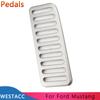 Edelstahl Auto Dead Pedal Fußstütze Pedal Abdeckung Fußstütze Pedale für Ford Mustang 2015 2016 2017