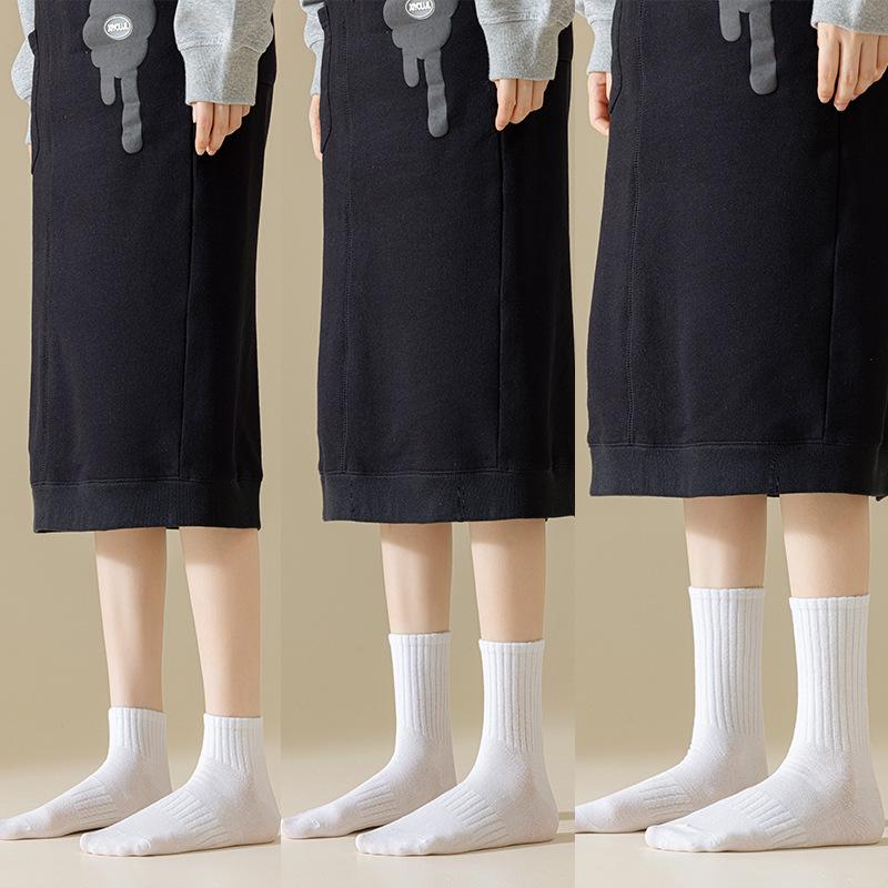 Female Spring and Autumn All Kinds of Sports Girdle Waist Cotton Boneless Long Tube Pile Socks