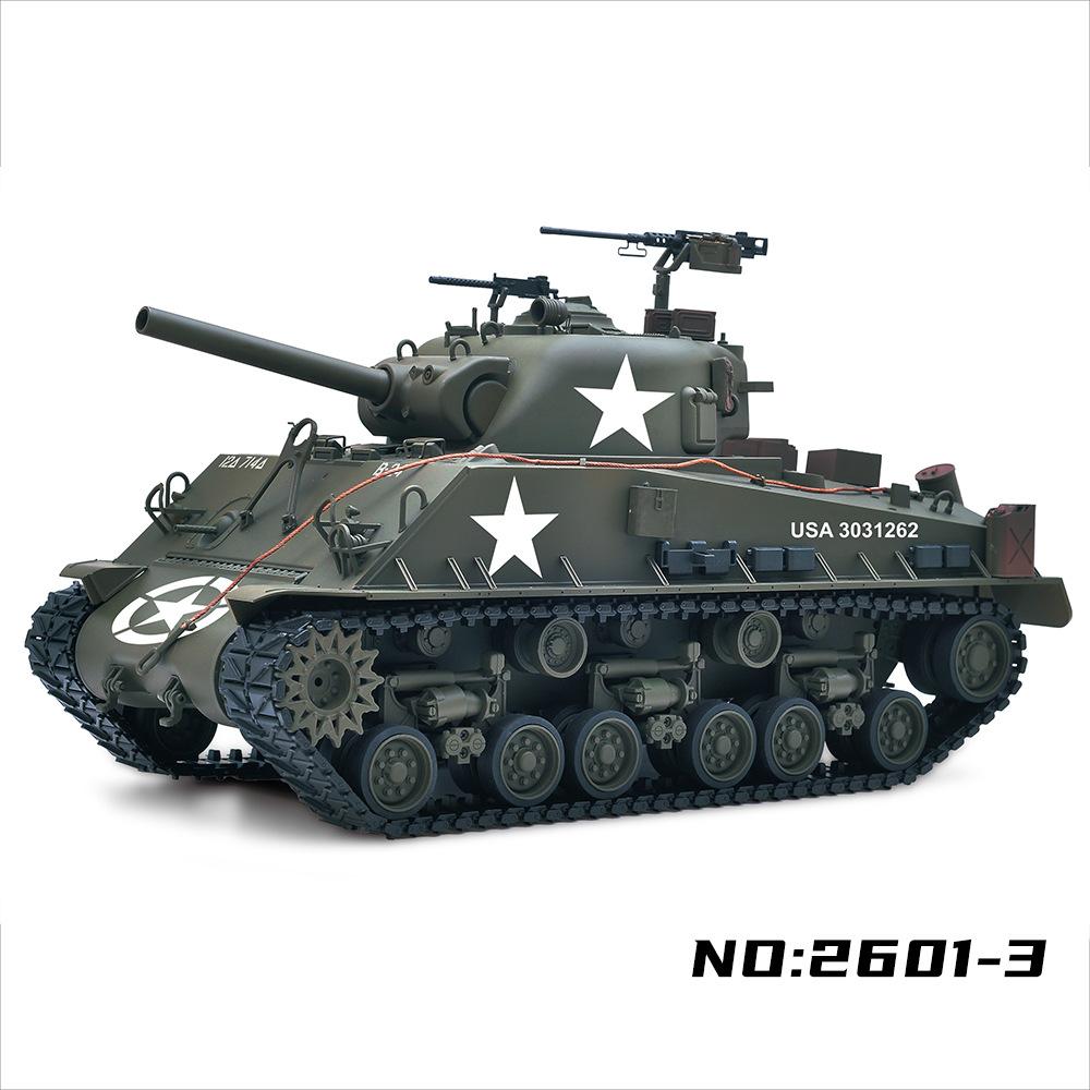 New Rc Battle Tank Wwii Us M4A3 Sherman Full Metal 1 16 Scale 2 4Ghz Remote Control Military Model For Adult Hobby Collectors