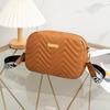 Women's Bag, New Embroidered Wavy Messenger Bag, Fashionable and Simple Long Standard Decorative Shoulder Bag, One Piece of Hair
