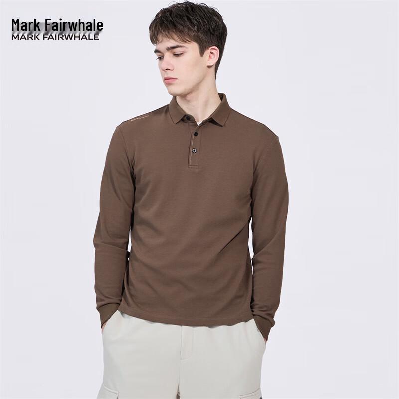 

Mark Hua Fei Men s Pure Cotton Embroidered Polo Shirt M