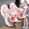 Girls Shoes Sneakers Spring 2025 New Children's Soft-soled Mesh Dad Shoes Girls Older Children Breathable Single Mesh Shoes