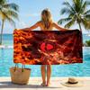 Asciugamano da Spiaggia Calcio Nottingham Forest Morbido Microfibra Asciugamano Estivo Asciugatura Rapida Assorbente per Spiaggia Piscina Viaggio