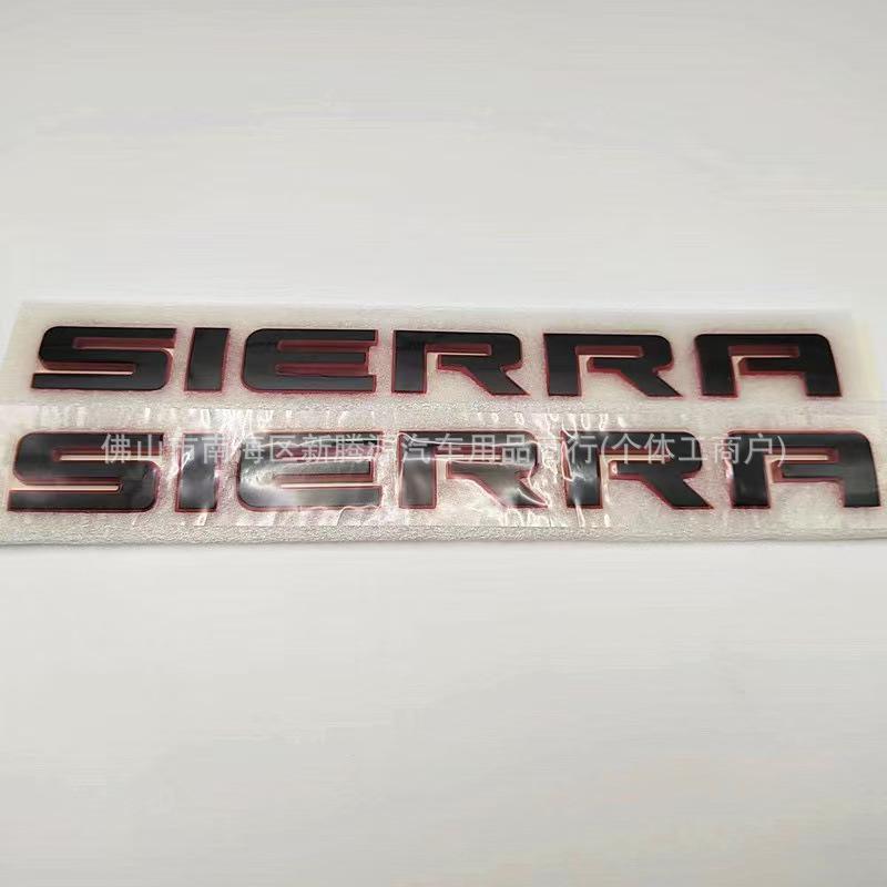 GMC Sierra Large Tailgate Emblem - Suitable for GMC Sierra Body Labeling Car Emblem.