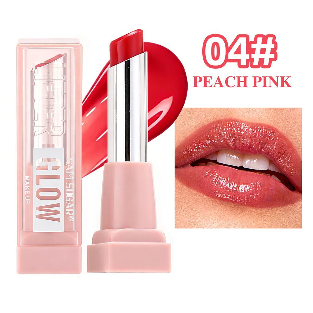 Moisturizing Lipstick, Long Lasting High Gloss, High Formula, Suitable for All Skin Types