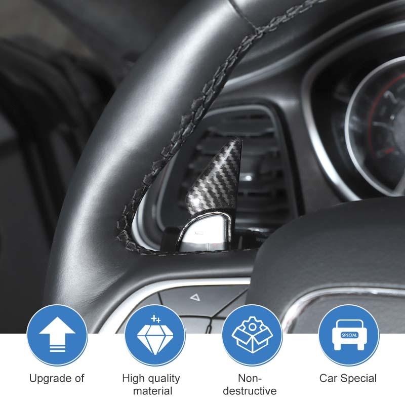 Paddle Shifter Air Conditioning Audio Switch Decoration Protective Cover For Dodge Charger For Challenger 2015 Up  Interior Accessories