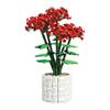 2023 City Creativity Bouquet Rhododendron Potted Plant Home Decoration Building Blocks Bricks Kids Toys