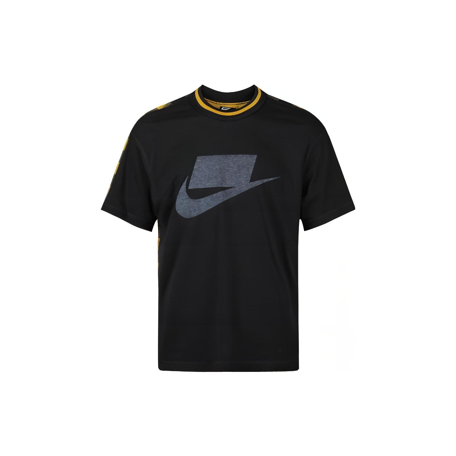 Nike Reversible T-Shirt Black Yellow Men s BV4545-010 L