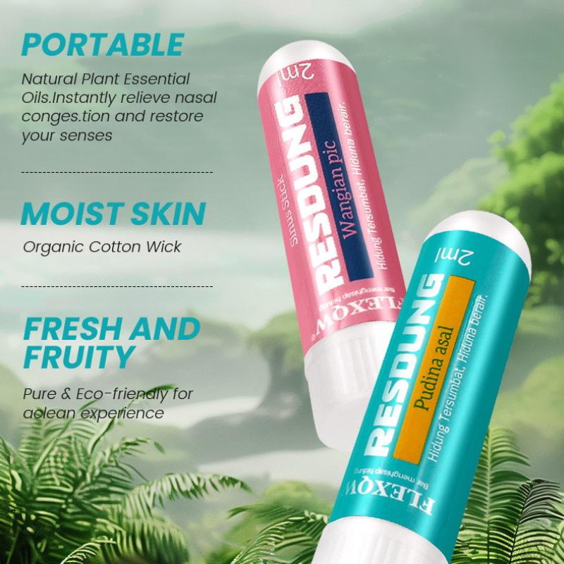 4Pcs Nasal Stick Long Lasting Effect Refreshing Stick Plant Essential Oil Ingredients Nasal Inhalation Cooling Oil