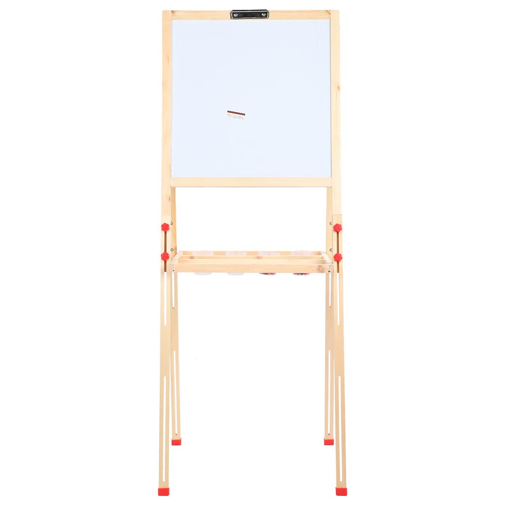 Wooden Kid Easel Double Side Magnetic Chalkboard Adjustable Stand for Drawing Art Painting