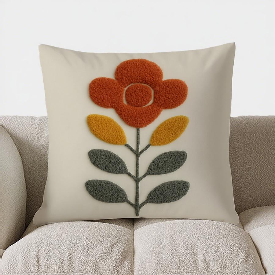 

Домашний Декор Яркий Цветочный Узор Наволочка Для Подушки Декоративная Наволочка Для Подушки Подходит Для Дивана Спальни Автомобиля 40x40cm