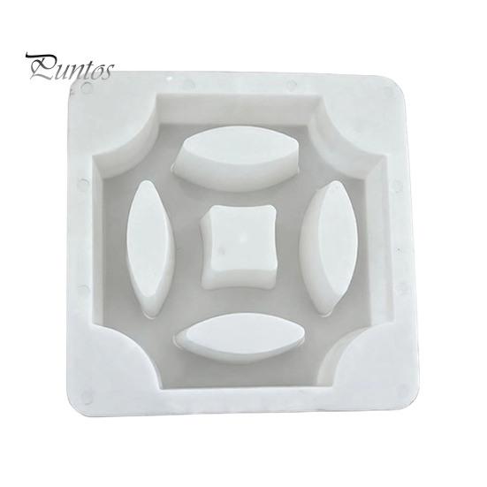 Decorative Garden Flagstone Maker Plastic Stepping Stones Mold, Reusable Concrete Mold for Walkway Path Maker, Durable DIY Casting Outdoor Cement