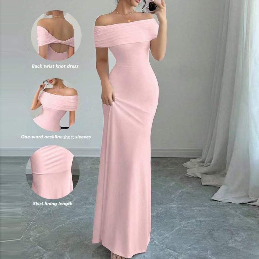 Womens Summer Dresses Short Sleeve Round Neck Loose Sundresses