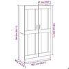 VidaXL Highboard Old Wood 82.5x30.5x150 Cm Engineered Wood 3318718