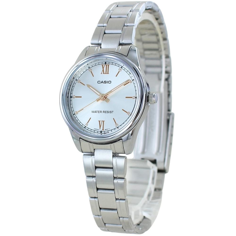 CASIO Watch with Simple Stainless Steel Great Perfect for Coming of or Entrance Ceremony Women's Case, Design, Age, Graduation