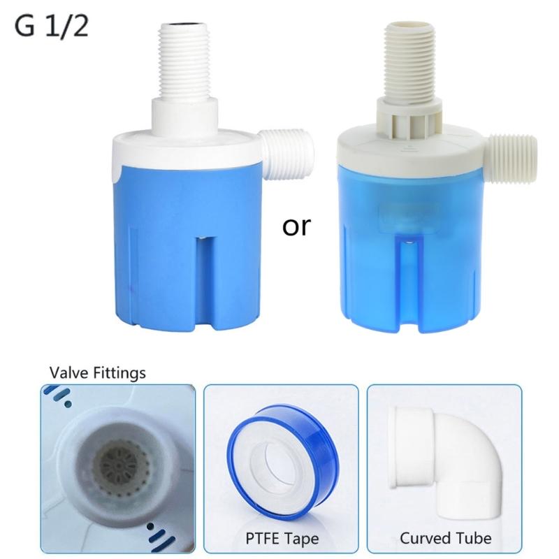 1/2   Water Level Control Box Top Water Inlet Float for Valve Kit Water Level for Valve for Water Tanks, Animal Drinking 1