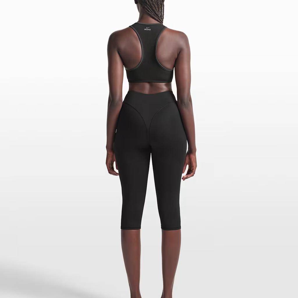 Nike × SKIMS Ribbed Seamless Breathable Lightweight Stretch Solid Sports Bra Women Underwear BABRA9714W-OAR