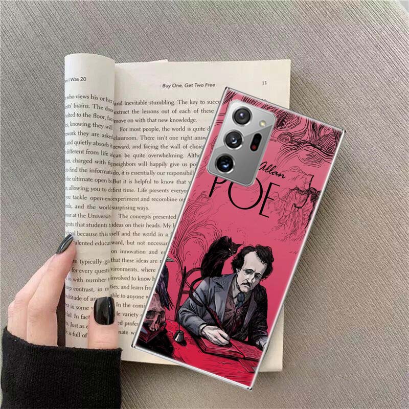 Edgar Allan Poe Phone Case for Samsung A17 A37 A57 A54 A14 A24 A34 A07 A04S A02S A12 A22 A32 A52S A16 A26 A36 A56 A72 Galaxy Not