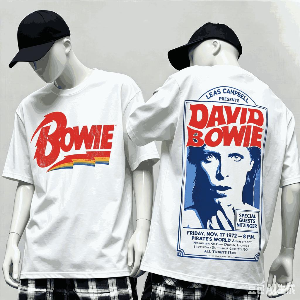 David Bowie 2026 T-shirt Grafica Stile Vintage Abbigliamento Nuovo Unisex Maglietta Band Rock Hip Hop Oversize Unisex Harajuku Alta Qualità