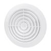 Louver Round Air Vent 200mm White ABS Adjustable Wall Air Vent Cap for Bathroom Office Kitchen