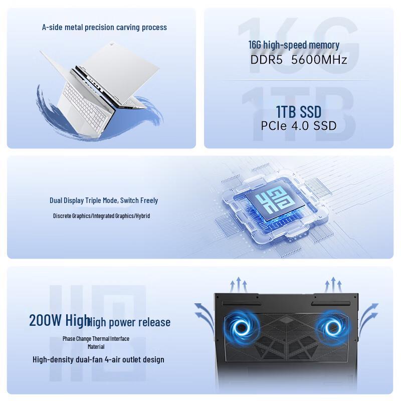 COLORFUL Jiangxing X16 Pro Gaming Laptop (CN Version)