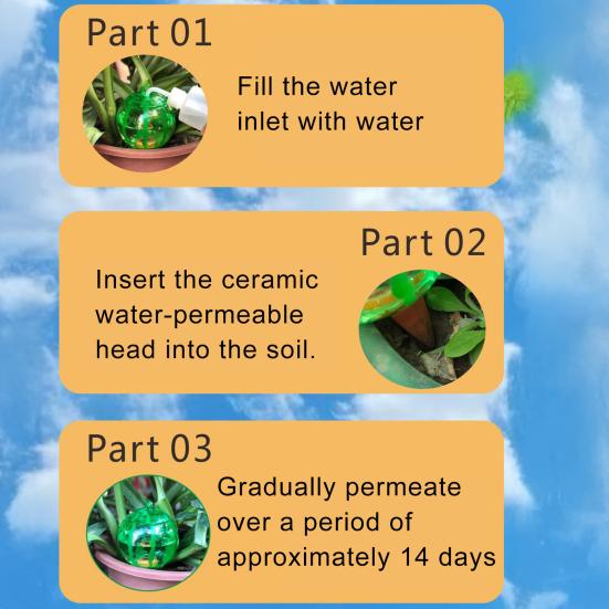 Self Watering Bulb for Watering Device Spike Slow Release with Terracotta Plants Automatic Vacation Watering Spike