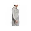 Adidas Striped Sleeve Slim Fit Hoodie With Zipper Women Hoodies Grey EI0683