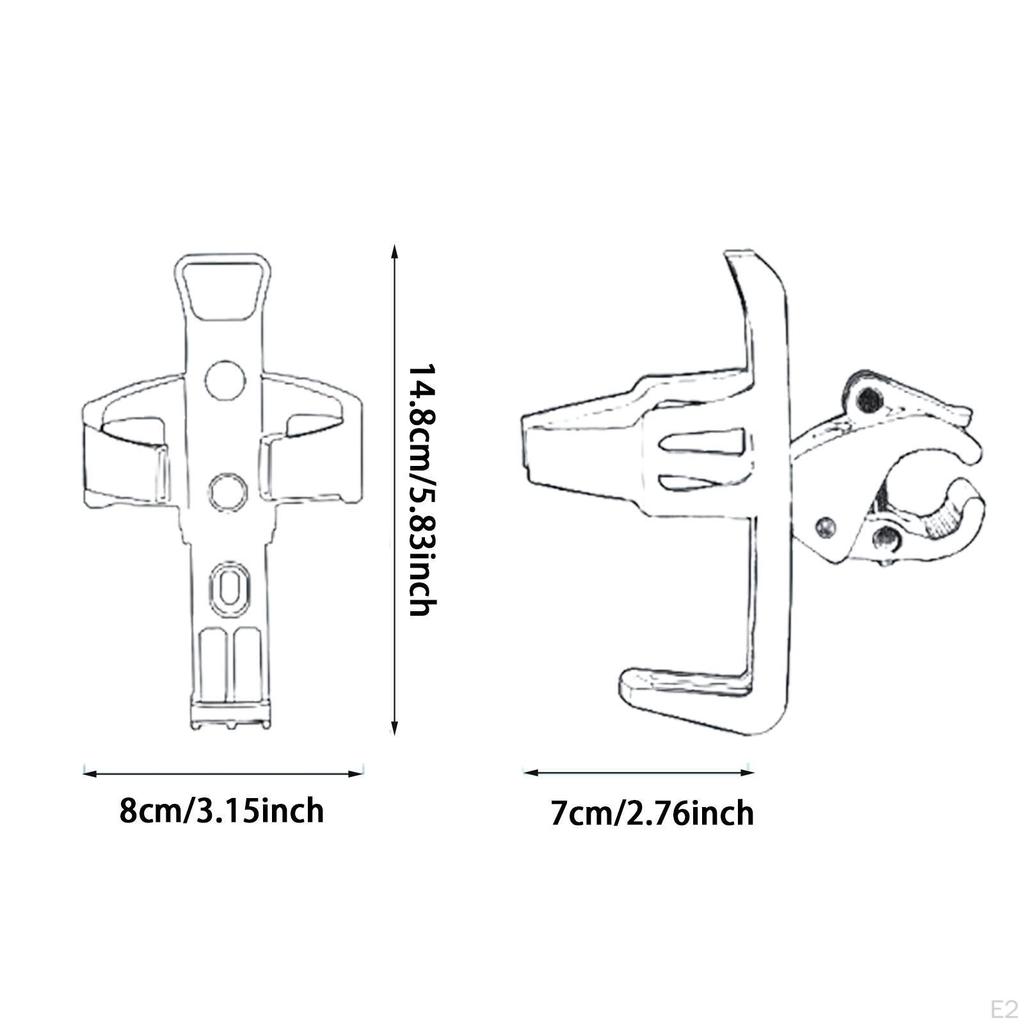 Fahrradflaschenhalter Multifunktional Einfache Befestigung Getränkehalter Fahrradzubehör Universell für Straße