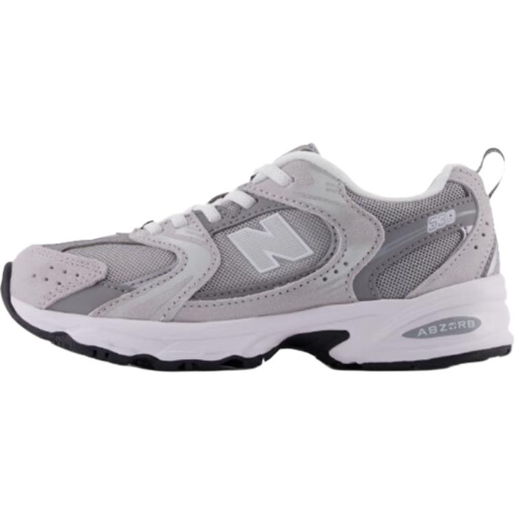 New Balance NB 530 Comfortable Versatile Durable Low-Top Kids Casual Shoes Kids sneaker Gray White PZ530CK