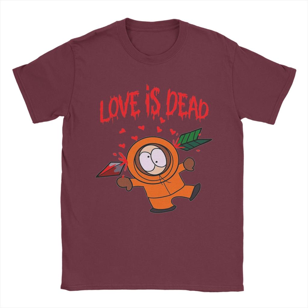 Hipster Love Is Dead Kenny SouthParks TShirts for Unisex Crewneck Cotton T Shirts Short Sleeve Tees Printed Tops
