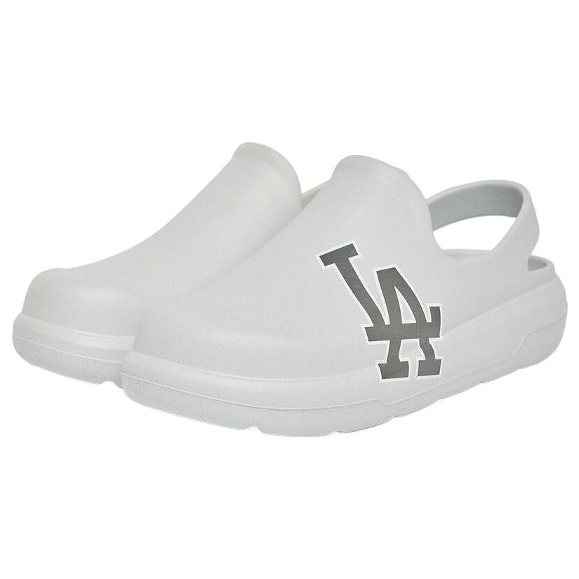 MLB Sandal Chunky Bouncer Clog Sandal LA Dodgers Non-Slip Wear-Resistant Rubber Sole Durable Slip-On Unisex sandals Gray 3ASDCBC33-07GRS