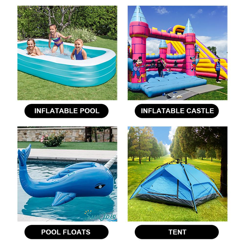 30 Pièces Kit de Réparation de Patch de Piscine Patch de Réparation en Vinyle Auto-Adhésif pour Piscines Hors Sol Bouée de Natation Flotteur Gonflable Bateau