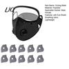 Face Mask with 10 Filters Reusable Carbon Filter Dust Adjustable Goggles, 6-Layer Breathable Cycling Filters, Protection Breathing Valve, Eye