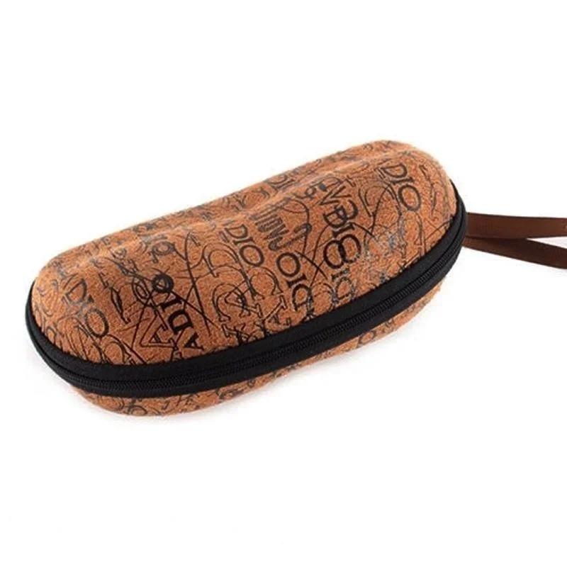 New Zipper Peanut Sunglasses Hard Case Eye Glasses Portable Protective Case Holder Contact Glasses Box Sunglasses Case