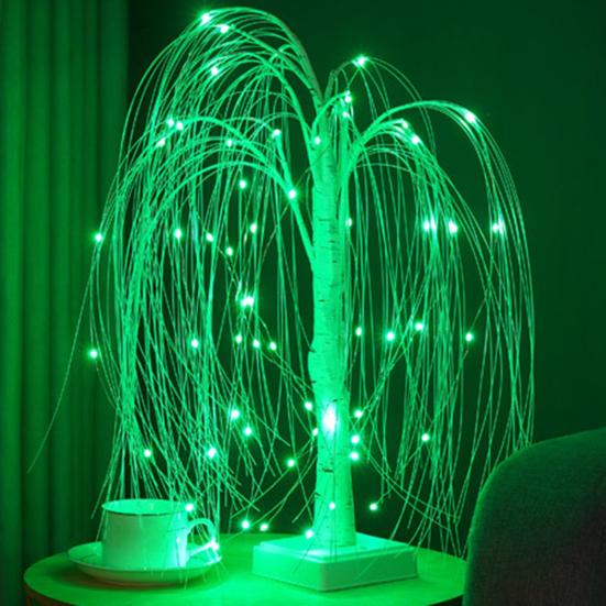 Indoor LED Tree Light with Remote Control Soft Glow Realistic Looking USB/Battery Operated RGB Tree Light Bedside Lamp Decor