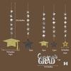 Cheerland 2026 Graduation Decorations Gold Graduation Party Decoration Cap Garland Kit Congrats Grad Supply for Prom Backdrop Decoration Class 2026