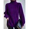 Knitted Sweater Mid Length Sweater Dress for Women