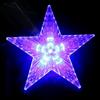 Battery-Powered LED Five-Pointed Star Tree Topper for Outdoor Garden Decoration