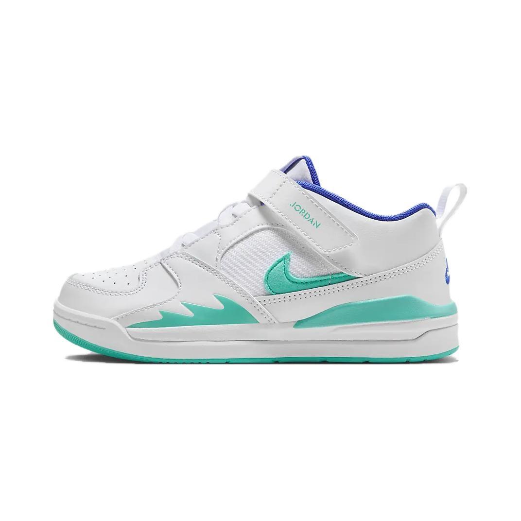 (PS) Air Jordan Stadium 90 SE White Hyper Royal Jade Kids HJ3518-100 EU 35