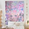 VIKAMA Meme Tapestry Craving Girl Streamer Overload Psychedelic Art Vibrant Hippie Wall Decor Perfect For Gaming Rooms