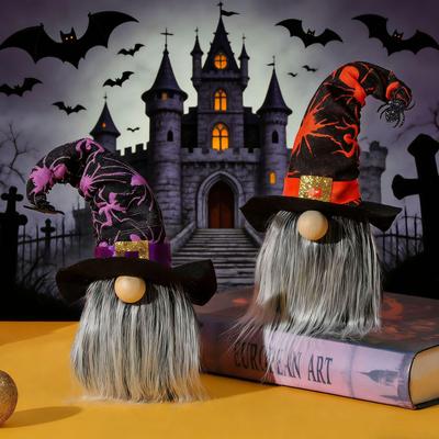 Cross-Border Halloween Ornaments: Dolls, Spiders, Bats, Faceless Gnomes, and Figurines for Party Decor