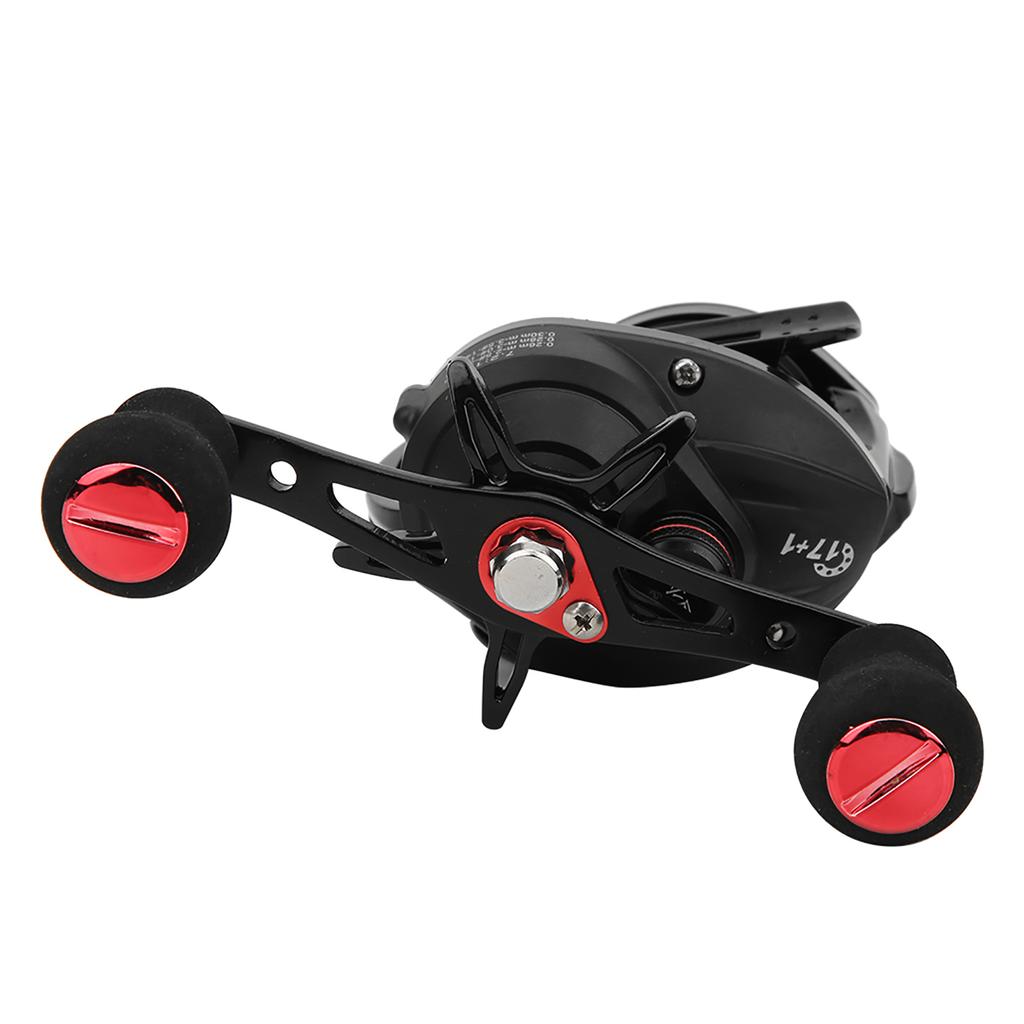 Black Red Metal Spool Magnetic Brake Fishing Casting Reel Fish Wire Wheel Tool AccessoryRight LK100R