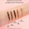 Waterproof Dual-Ended Eyebrow Pen and Eyebrow Brush