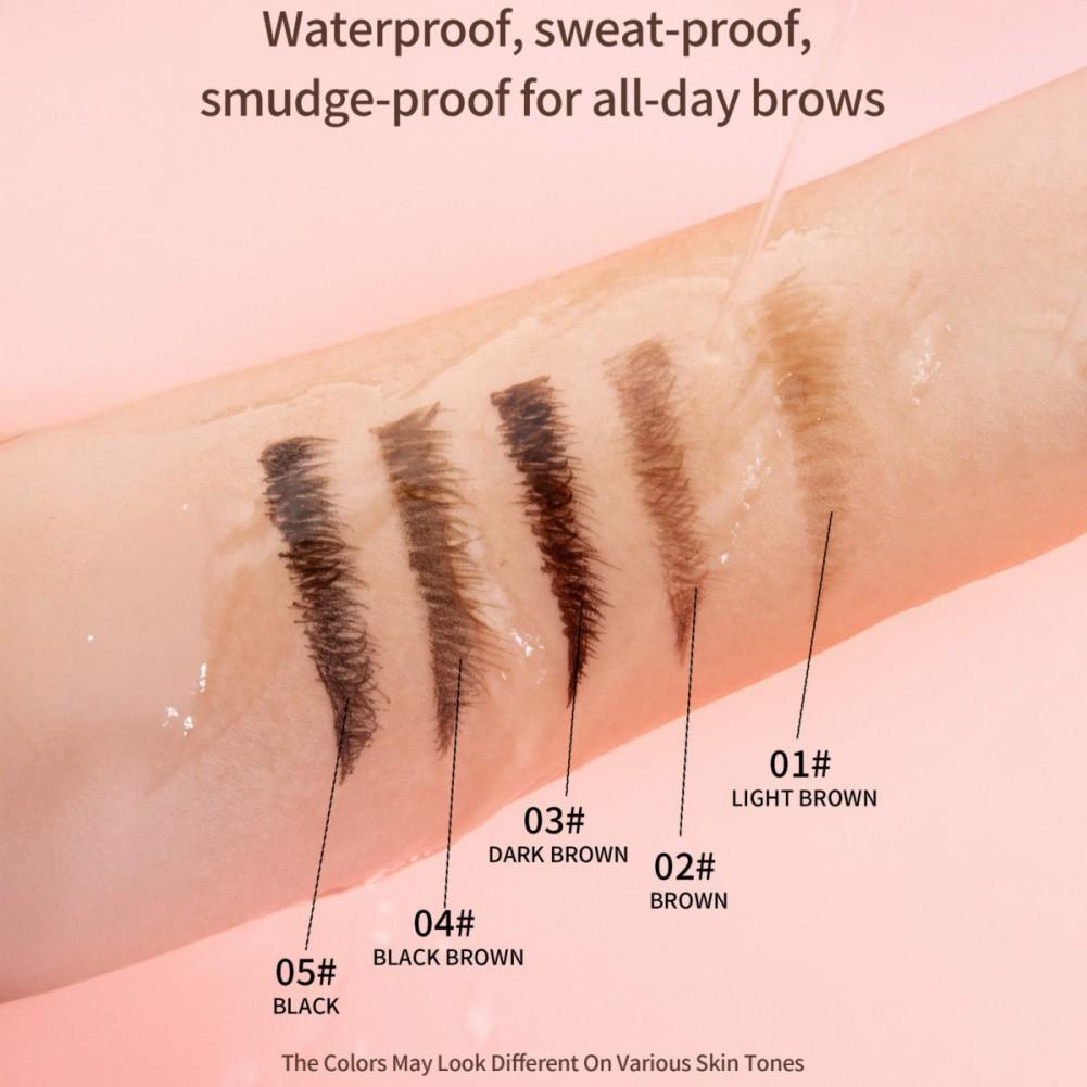 Waterproof Dual-Ended Eyebrow Pen and Eyebrow Brush