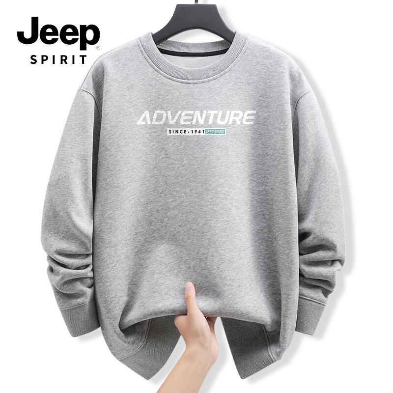 

JEEP SPIRIT Men s Loose Fit Crewneck Sweatshirt 5XL