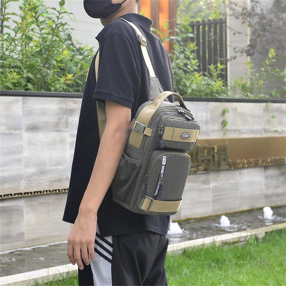 Новая мужская нагрудная сумка большой вместимости — фото 5