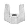 Zinc Alloy Internal Cylinder Anode For 25 To 90HP For Outboard Engine Models 688-1132500 Saltwater Oxidation Resistant Component