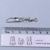 Snap Fishing Tools Line Connector Fishing Connector Fishing Swivels Metal Connector Solid Ring