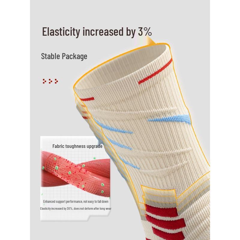 Men's Elite Long Tube Basketball Socks - Terry Bottom, Sweat-Absorbent, Odor-Resistant, Mid-Calf, High-Top Sports Running.