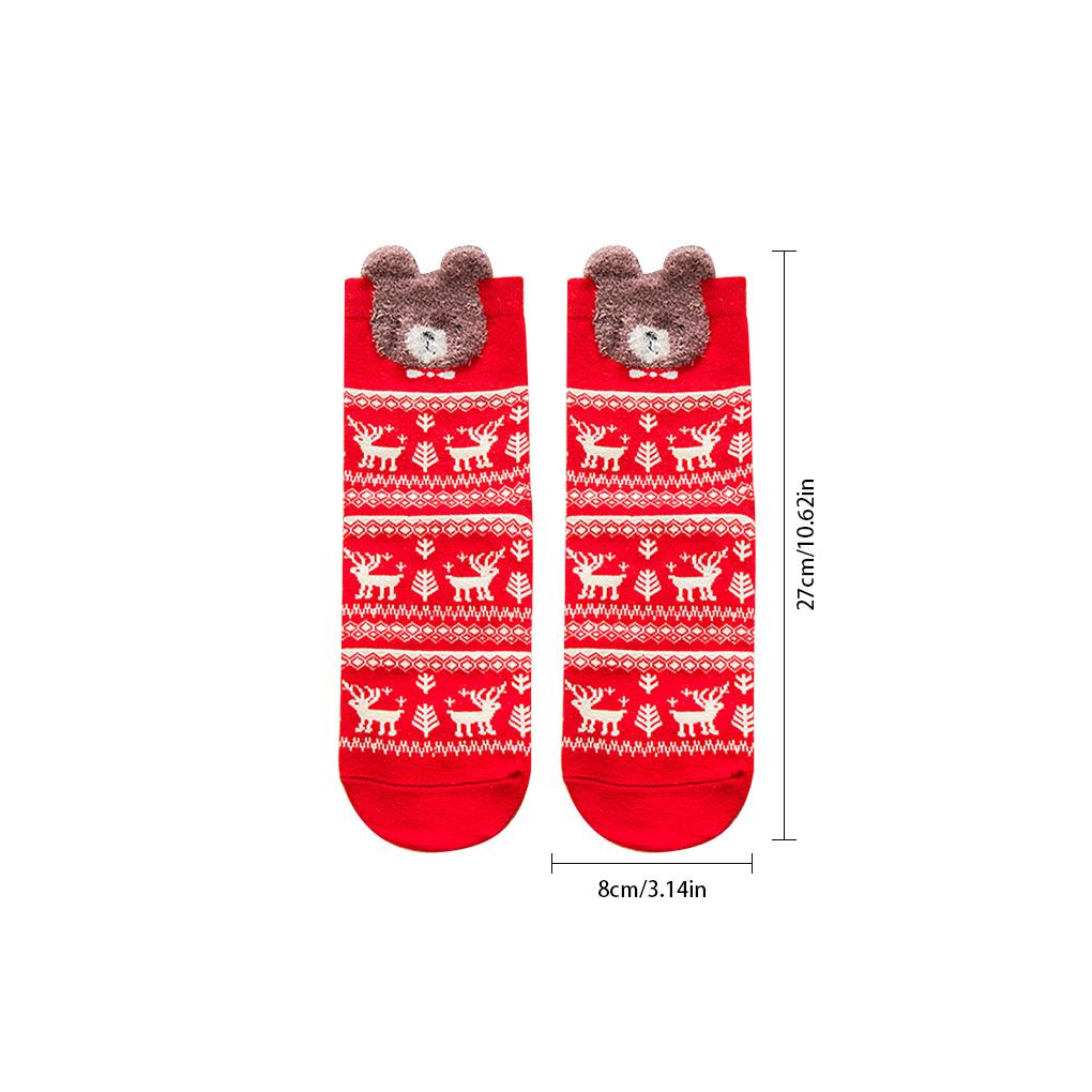 Christmas Socks Women Cotton Holiday Socks Women Themed Festival Decoration Breathable Winter Warm Socks